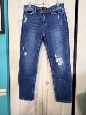 Judy Blue Classic Distressed Women's Blue Jeans size 13